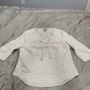 Tunic top. Chico’s size 2.  3/4 sleeves light weight